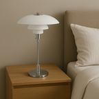 Danish Designer Table Lamp | LED. Dimmable & Ideal for Bedroom. Living Room or Reading Nook