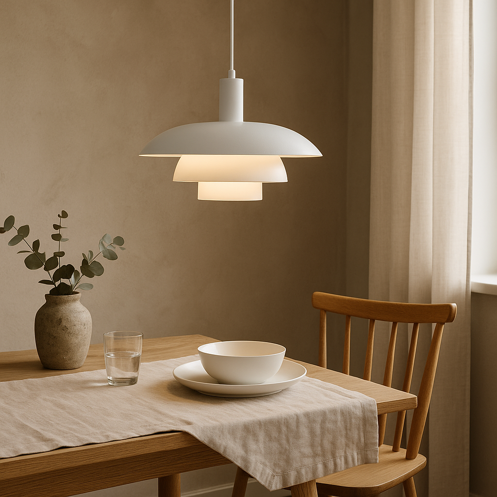 Danish Style LED Pendant Light | Minimalist Design. Dimmable & Ideal for Dining Room. Kitchen or Living Space