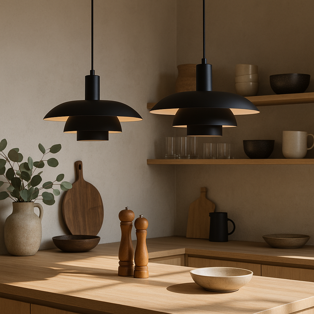 Danish Style LED Pendant Light | Minimalist Design. Dimmable & Ideal for Dining Room. Kitchen or Living Space