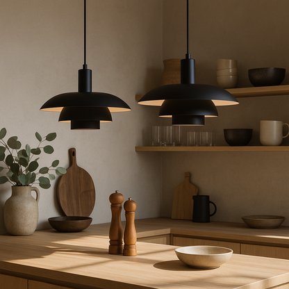 Danish Style LED Pendant Light | Minimalist Design. Dimmable & Ideal for Dining Room. Kitchen or Living Space