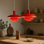 Danish Style LED Pendant Light | Minimalist Design. Dimmable & Ideal for Dining Room. Kitchen or Living Space
