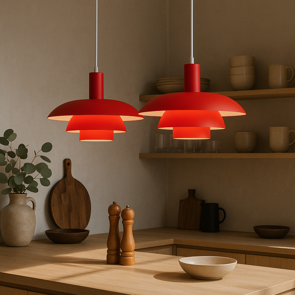 Danish Style LED Pendant Light | Minimalist Design. Dimmable & Ideal for Dining Room. Kitchen or Living Space