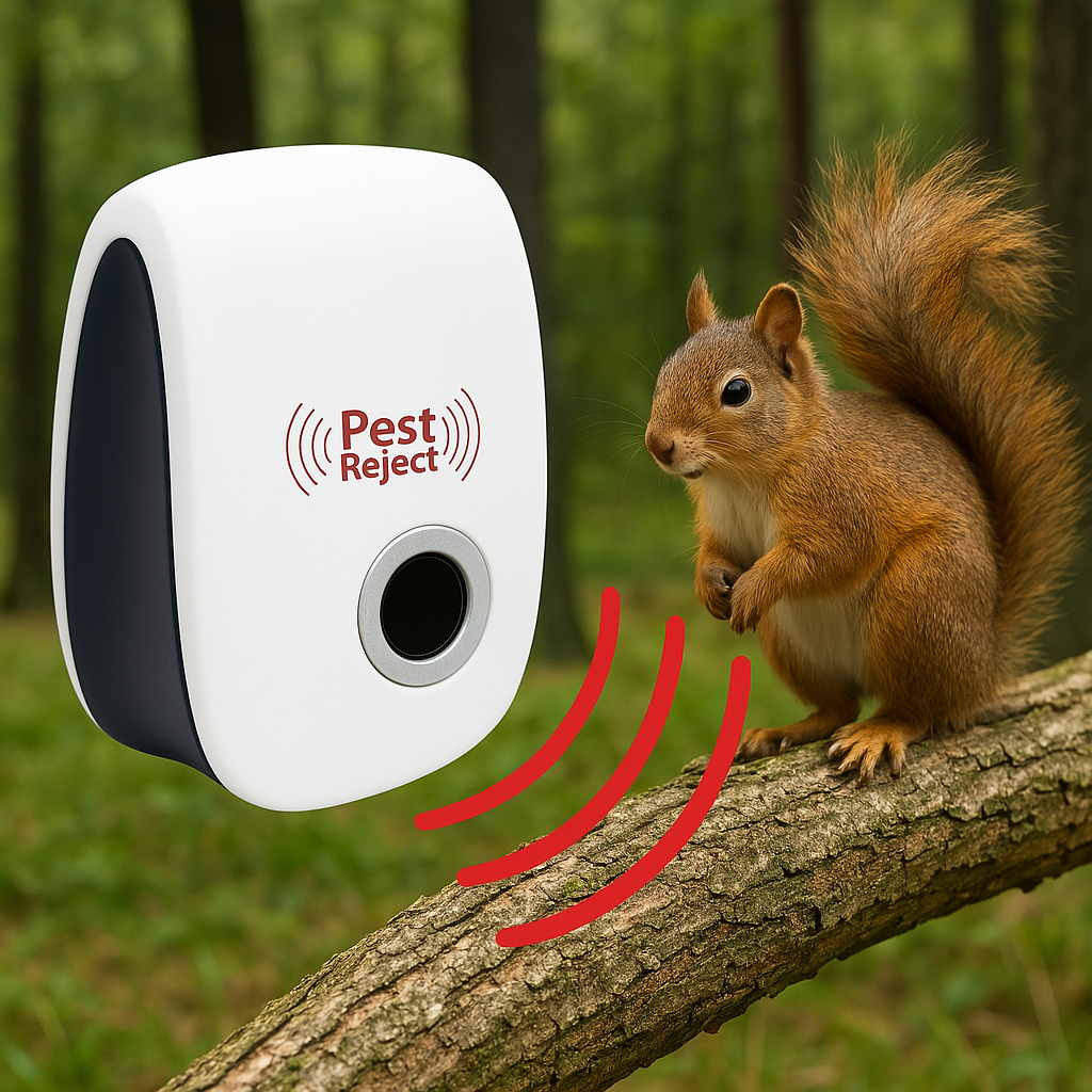Ultrasonic Squirrel Repeller Device - Effective Pest Control to Deter ...