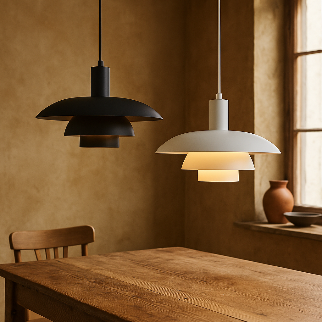 Danish Style LED Pendant Light | Minimalist Design. Dimmable & Ideal for Dining Room. Kitchen or Living Space