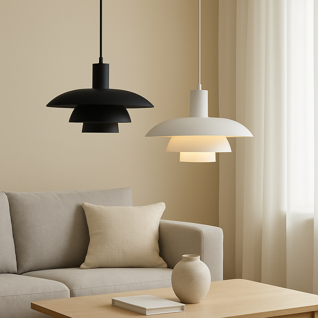 Danish Style LED Pendant Light | Minimalist Design. Dimmable & Ideal for Dining Room. Kitchen or Living Space