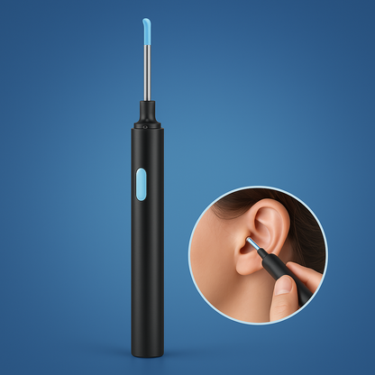 Ear Wax Removal Tool with Camera | Smart Otoscope Ear Cleaner | HD Visual Endoscope with 6 LEDs | Wi-Fi App