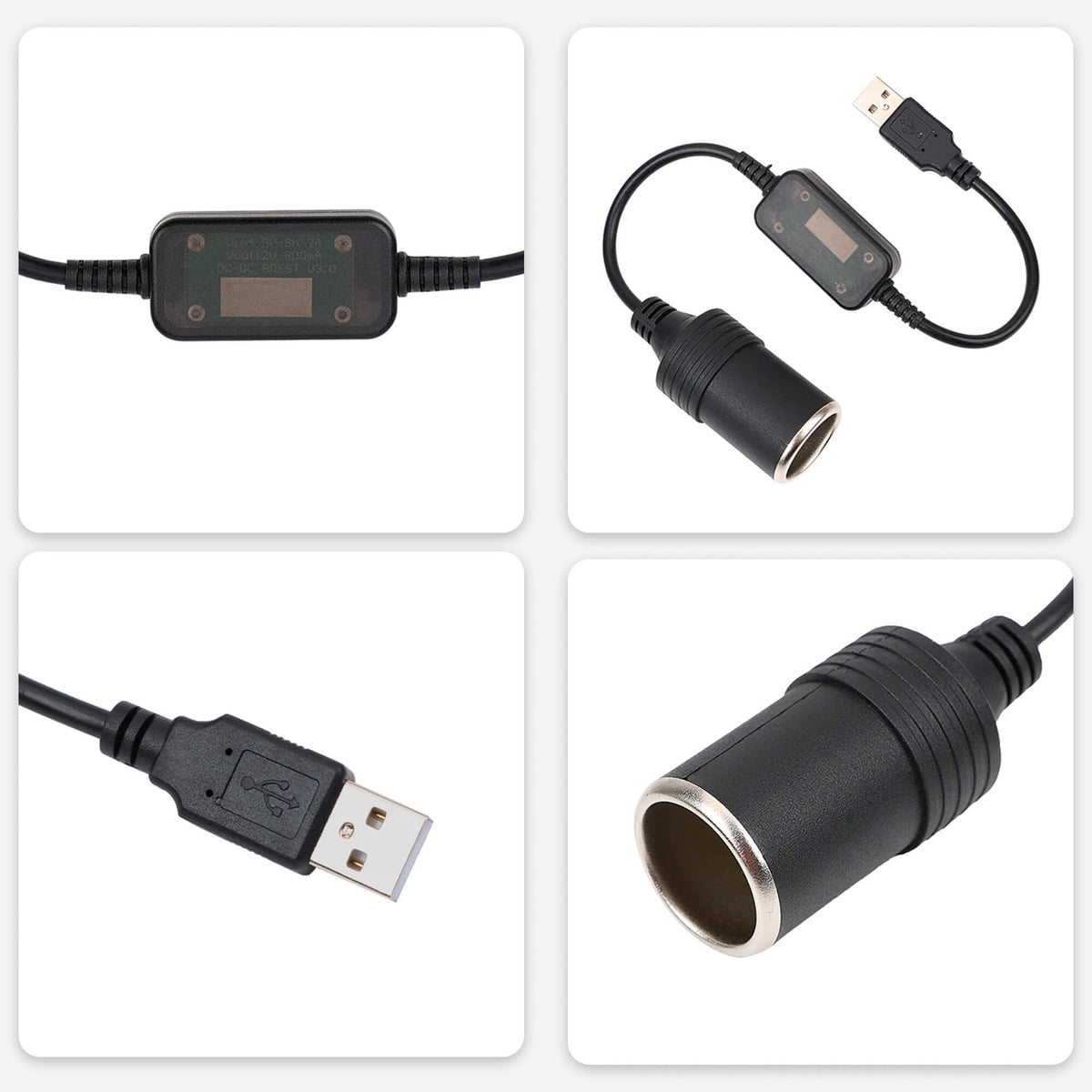 Cigarette Lighter Adapter – USB to 12V Socket Converter for Car Access ...