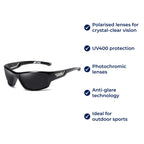 Sunglasses for Driving & Outdoor Sports – Anti-Glare Lens for Road, Fishing & Cycling