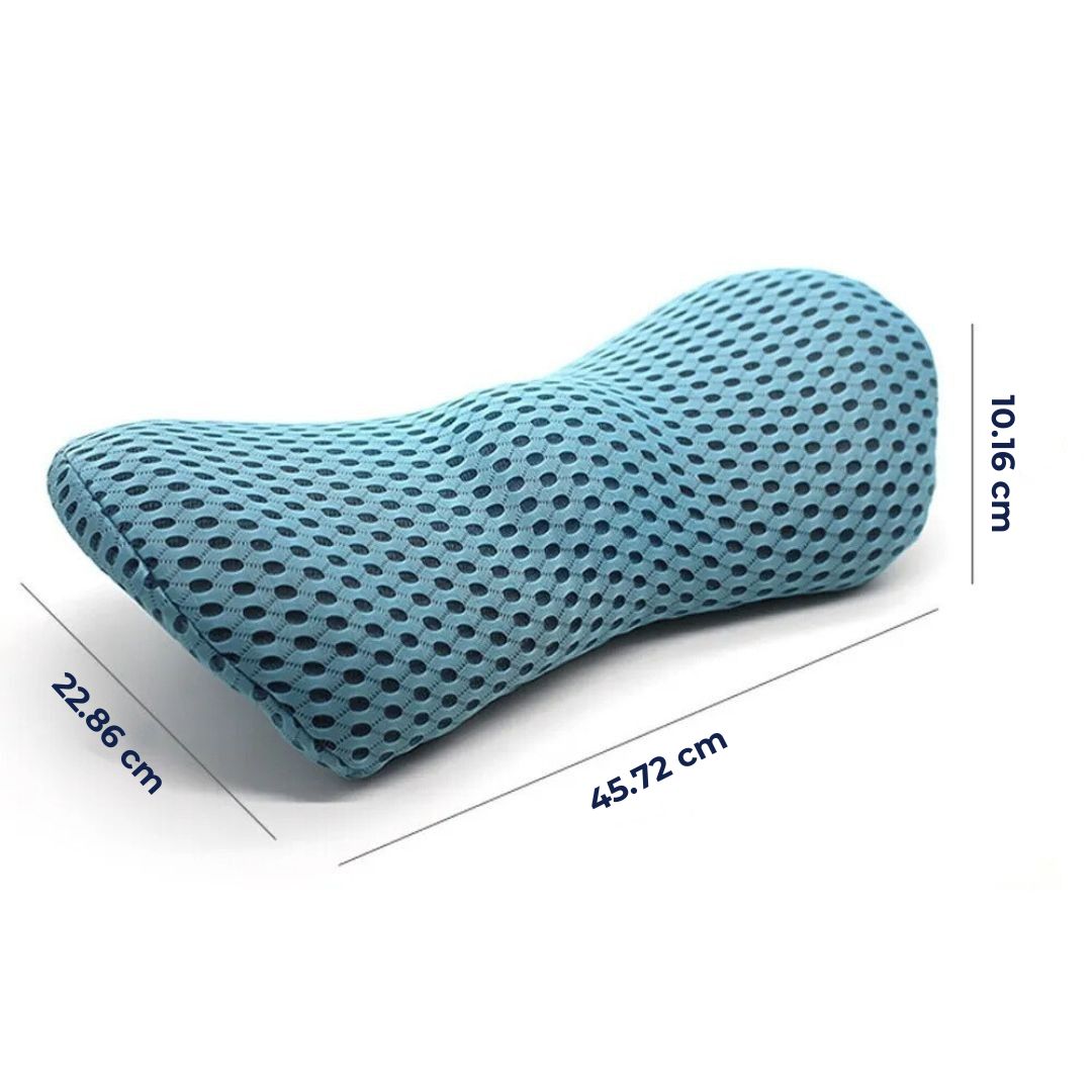 Lower Back Support Cushion – Ergonomic Lumbar Pillow for Chair, Car & Home Use to Relieve Back Pain
