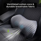 Lower Back Support Cushion – Ergonomic Lumbar Pillow for Chair, Car & Home Use to Relieve Back Pain