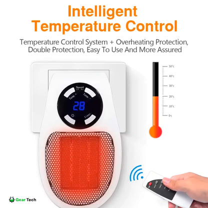 Compact Electric Heater - USB and Plug-In Portable small electric heater