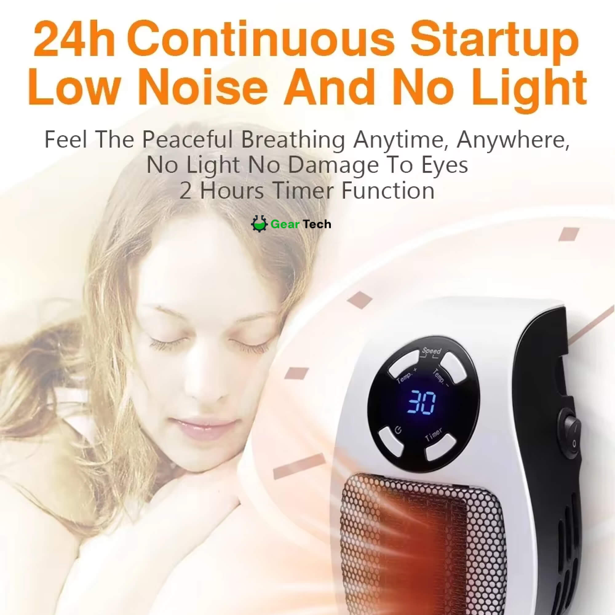 Compact Electric Heater - USB and Plug-In Portable small electric heater
