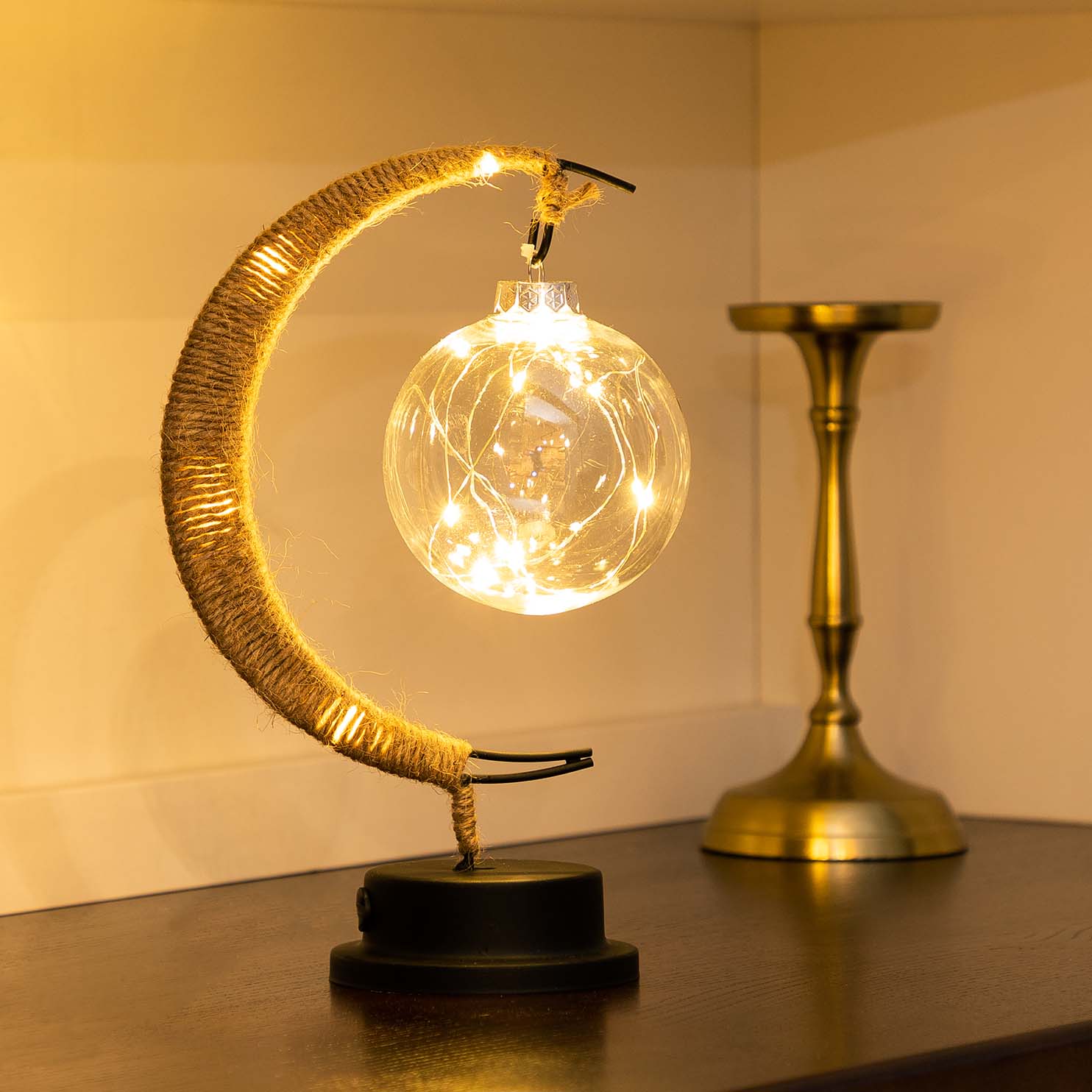 LED Lunar Lamp - Enchanted Moon Night Light for Bedroom, Nursery & Home Decor