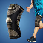 Copper Knee Support & Straps for Running – Compression Sleeve for Pain Relief, Stability & Mobility