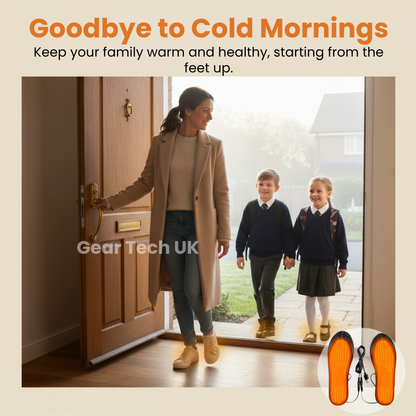 Rechargeable Heated Insoles for Shoes & Boots – USB Electric Foot Warmers for Daily Comfort & Circulation Relief – Best Heated Insoles UK