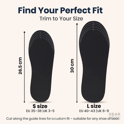 Rechargeable Heated Insoles for Shoes & Boots – USB Electric Foot Warmers for Daily Comfort & Circulation Relief – Best Heated Insoles UK