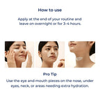 Night Face Mask – Hydrogel Collagen Sheet Mask for Mature Dry Skin & Radiant Shiny Skin