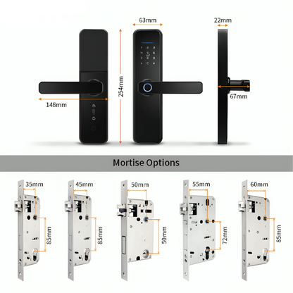 MysticGuard™ | Keyless Smart Door Lock with Biometric Access | Secure Entry for Home & Office