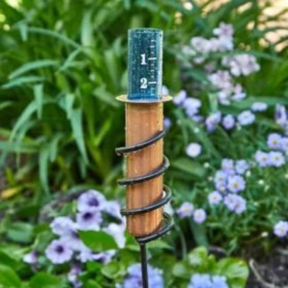Copper Rain Gauge | Durable, Floating Design for Home Garden & Lawn Water Measurement
