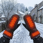 Heated Winter Mittens – Waterproof Rechargeable Hand Warmer Gloves for Outdoor Winter Use, Golf & Ski