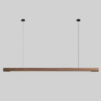 LED Wooden Pendant Light | Contemporary kitchen Lighting Adjustable Height, Integrated LED & Ideal for Low or High Ceilings
