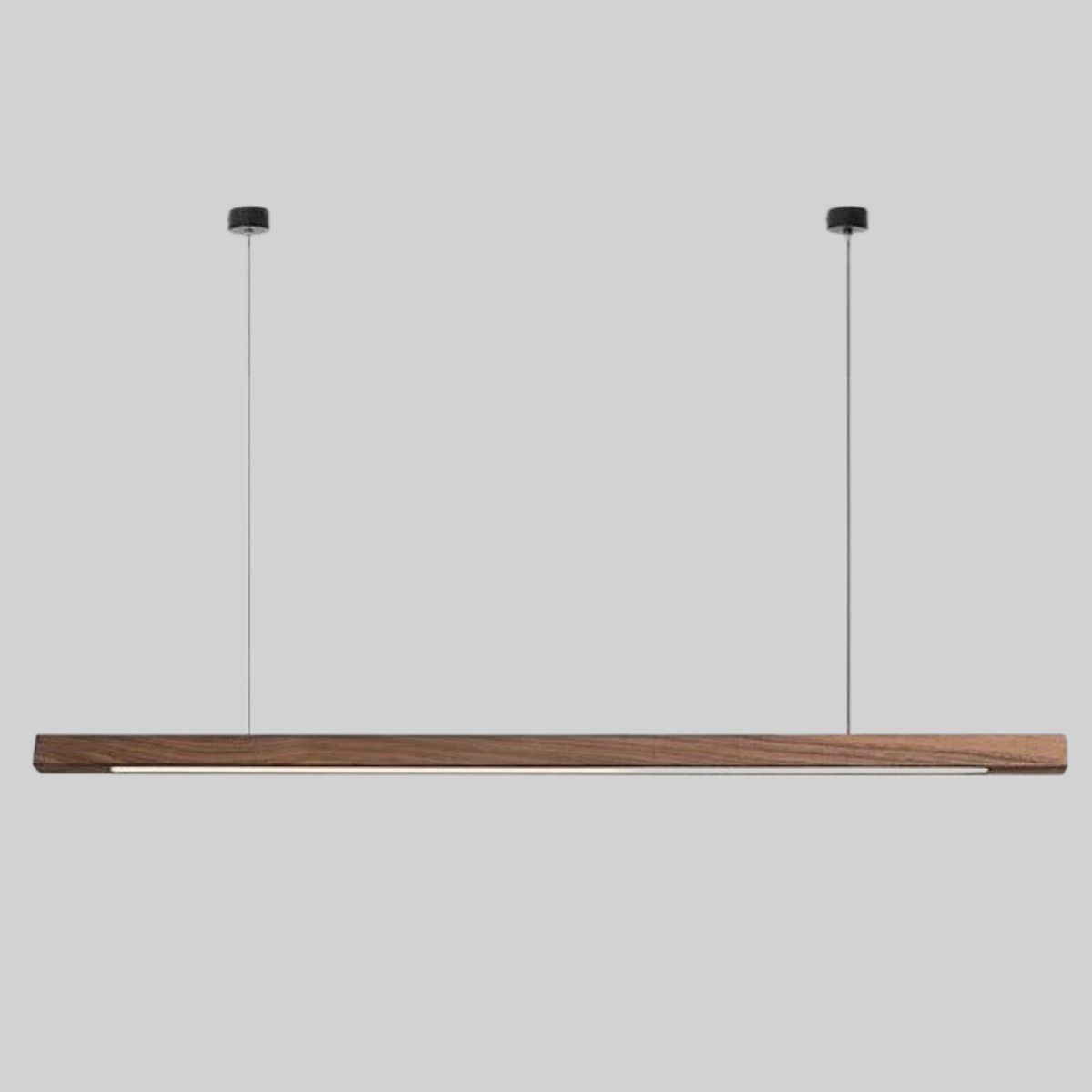 LED Wooden Pendant Light | Contemporary kitchen Lighting Adjustable Height, Integrated LED & Ideal for Low or High Ceilings