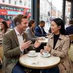 AI Translator Earbuds – 144-Language Real-Time Translation Earbuds with Bluetooth