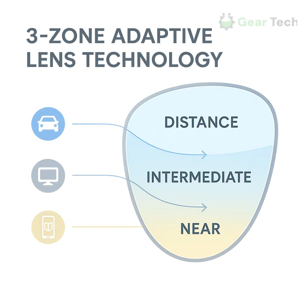 Progressive Multifocal Glasses for Clear Vision - German Intelligent Design for Everyday Use