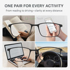 Progressive Multifocal Glasses for Clear Vision - German Intelligent Design for Everyday Use