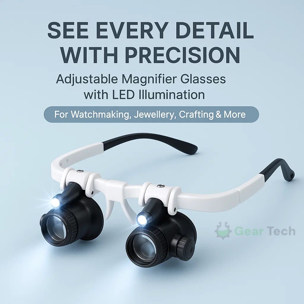 Celestara™ | LED Illuminated Precision Magnifier with Adjustable Brightness | Ideal for Reading, Hobbies & Detailed Work
