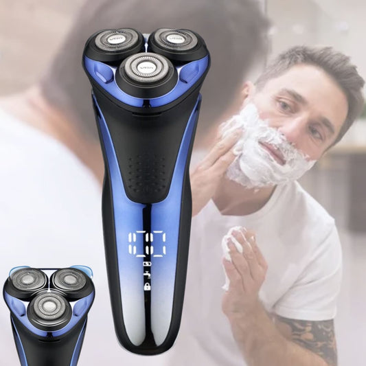 Men’s Waterproof Electric Shaver | 3D Flexible Heads, Fast Charging & Ideal for Daily Grooming