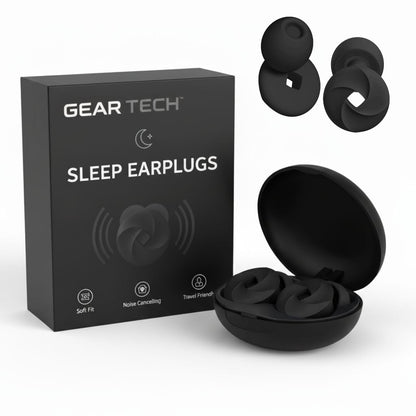 Sleep Ear Plugs at Night | 33dB Noise Cancelling, Soft, Custom-Fit Design for Uninterrupted Rest & Focus