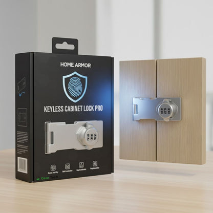 Keyless Cabinet Protection Lock | Durable Zinc Alloy, 1000 Combinations & Easy Installation for Home Security