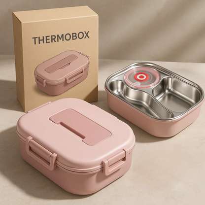 Stainless Steel Thermal Lunch Box | Odor-Resistant, Leak-Proof & Ideal for Meal Prep on the Go