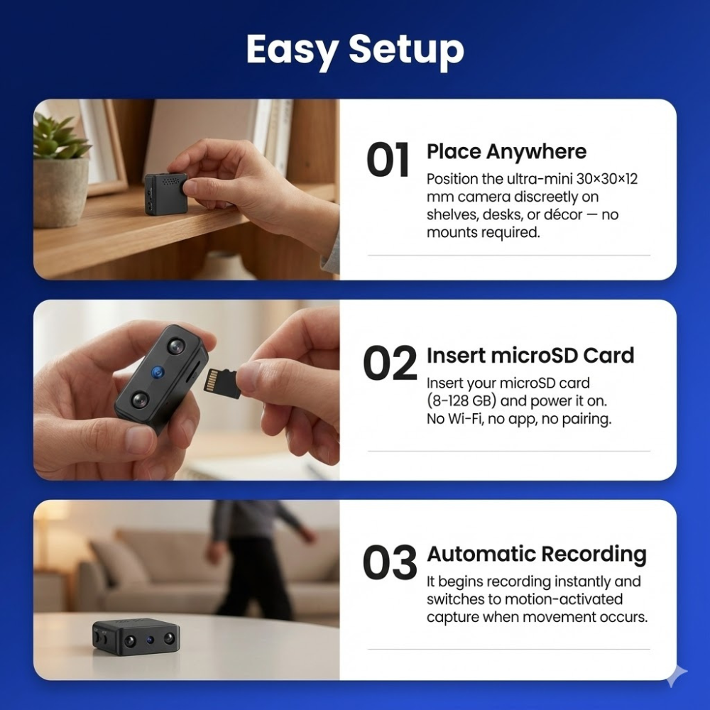 Micro HD Video Camera with Audio