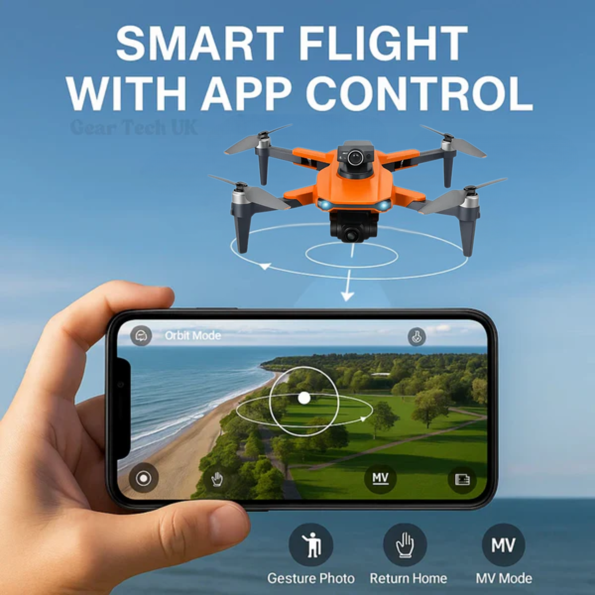 RG106 Pro Drone – 8K HD Dual Camera, GPS, and Brushless Motors