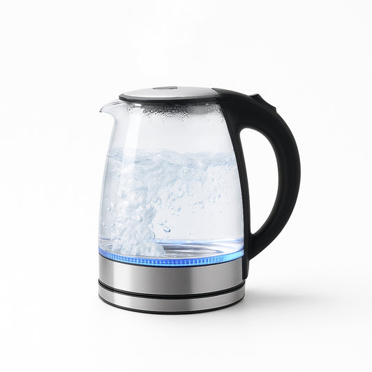 Electric Kettle | 1.8L, 3000W, Rapid Boil, Auto Shut-Off & Borosilicate Glass for Tea, Coffee & Instant Meals