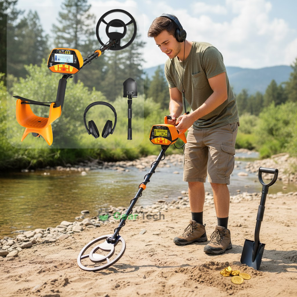 Gold Metal Detector | Waterproof, Adjustable & Lightweight for Kids and Adults