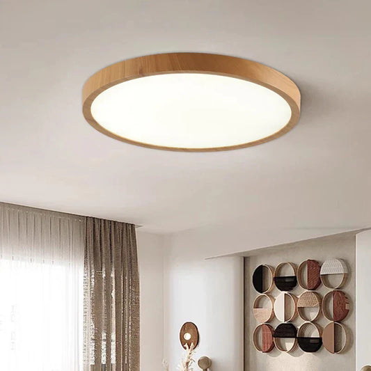 LED Ultrathin Circular Ceiling Light Fixture - Modern Design for Living Room & Kitchen Lighting