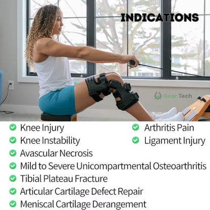 Osteoarthritis Unloader Knee Brace | Medial & Lateral Support for Bone-on-Bone Arthritis Relief, Adjustable Size for Enhanced Comfort