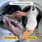 Shoe Washing Machine Bag | Padded Mesh Laundry Bag for Shoes & Sneakers | Zippered Protector for Washer Drum