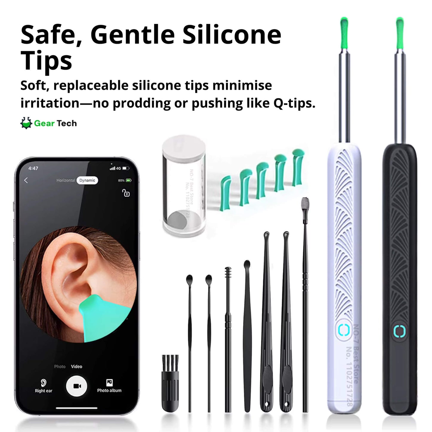 EarScope Pro Ear Wax Removal Kit | High-Resolution Camera & LED Lights for Safe Home Use