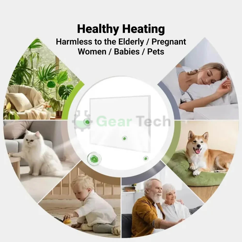 Electric Infrared Panel Heater – Energy Efficient Indoor Space Heater, Portable & Wall Mounted UK