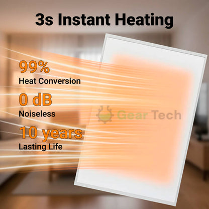 Electric Infrared Panel Heater – Energy Efficient Indoor Space Heater, Portable & Wall Mounted UK