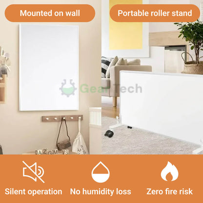 Electric Infrared Panel Heater – Energy Efficient Indoor Space Heater, Portable & Wall Mounted UK