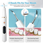 Ultrasonic Teeth Cleaning Device | 38 kHz Ultrasound, LED Light & USB Fast Charging for Home Dental Care