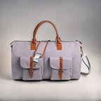 Luxe Leather Travel Duffle Bag | 2-in-1 Garment & Carry-On, Water-Resistant with Shoe Compartment for Travel and Business Trips