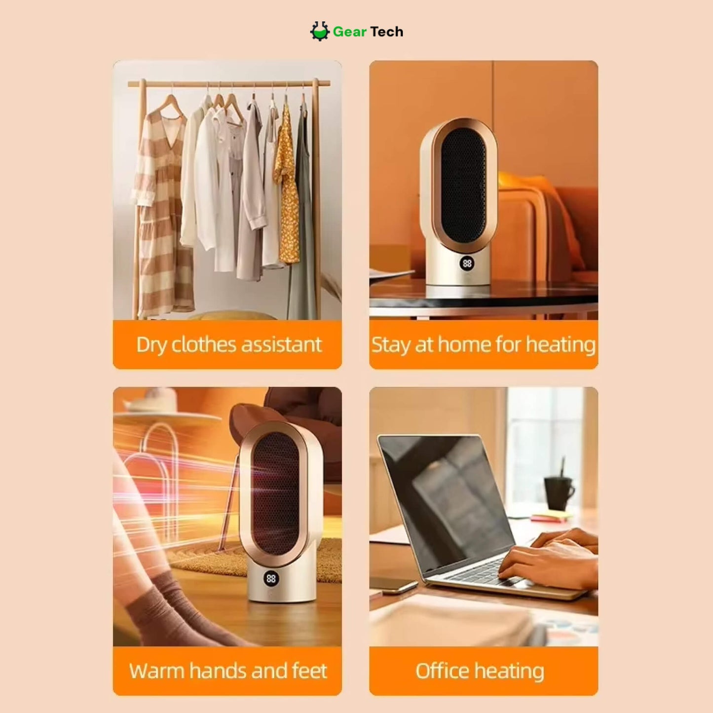 Energy-Efficient Space Heater for Small Rooms – Keep Warm This Winter with Quiet Operation