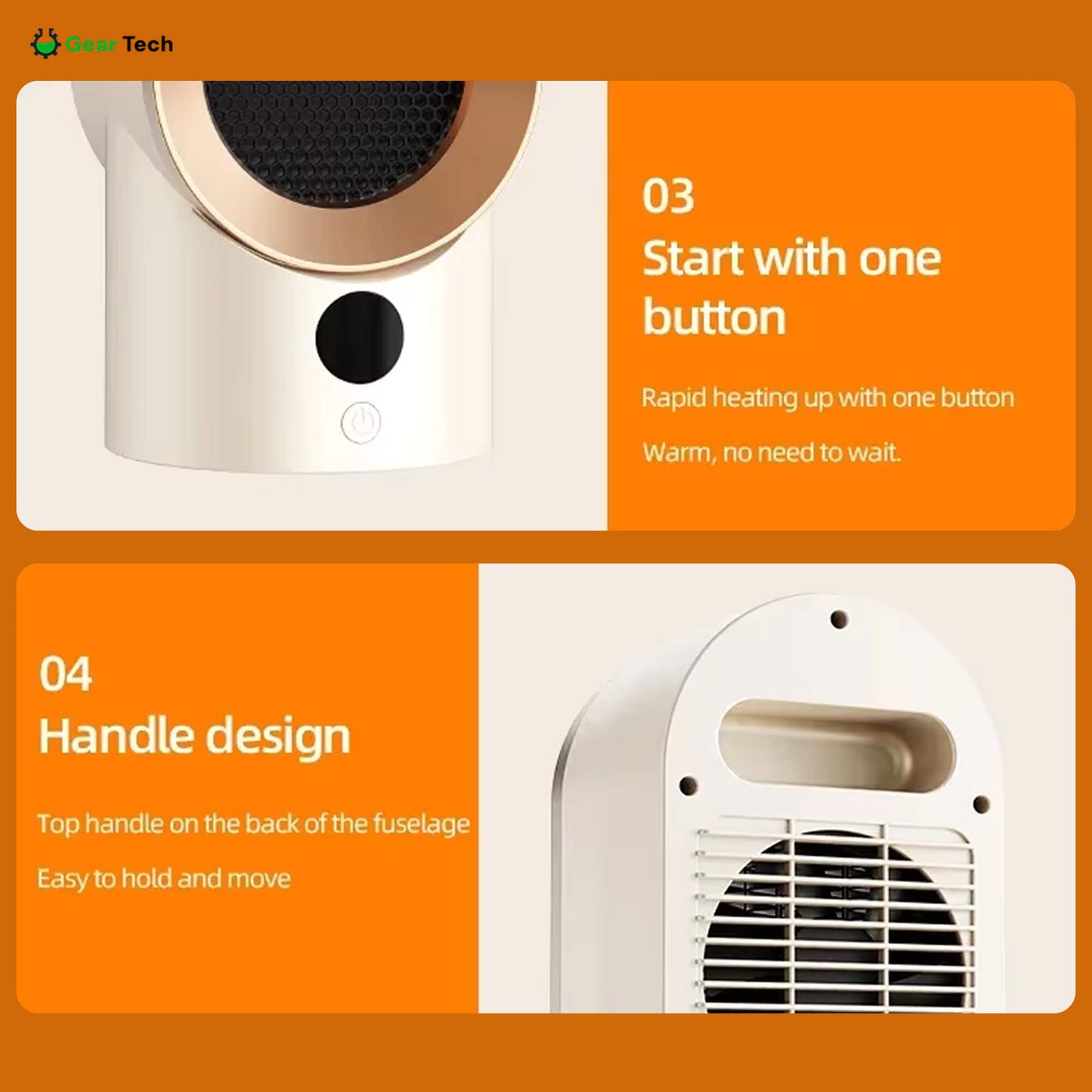 Energy-Efficient Space Heater for Small Rooms – Keep Warm This Winter with Quiet Operation