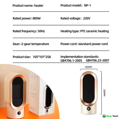 Energy-Efficient Space Heater for Small Rooms – Keep Warm This Winter with Quiet Operation
